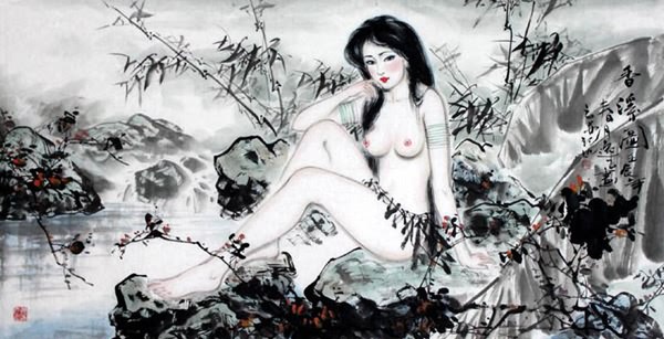 Nude Girl,66cm x 136cm(26〃 x 53〃),3712005-z