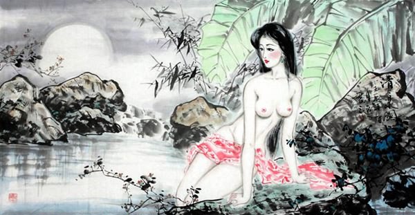 Nude Girl,66cm x 136cm(26〃 x 53〃),3712006-z