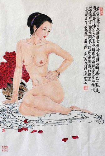 Nude Girl,69cm x 46cm(27〃 x 18〃),3776034-z