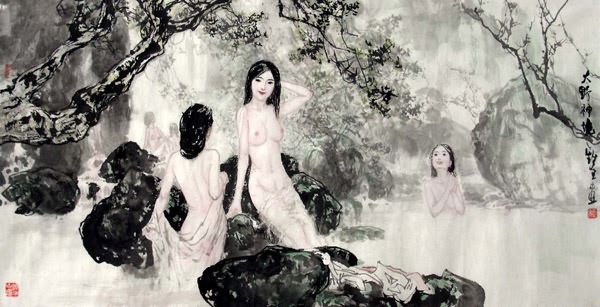 Nude Girl,69cm x 138cm(27〃 x 54〃),3798020-z