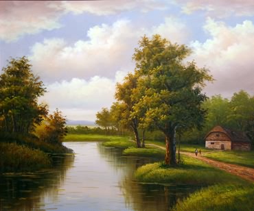 Landscape Oil Painting,50cm x 60cm,6158016-x