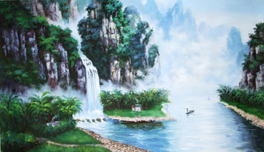 Landscape Oil Painting,50cm x 90cm,6160002-x