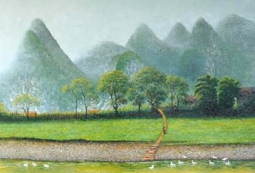 Landscape Oil Painting,60cm x 90cm,6163011-x