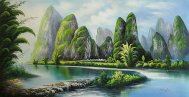 Landscape Oil Painting,60cm x 120cm,6165007-x