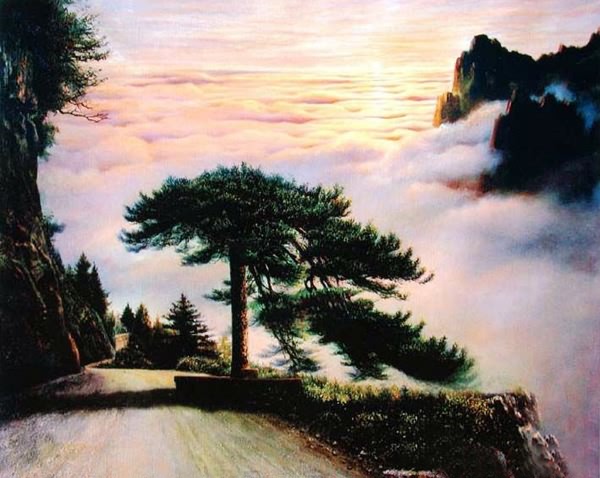 Landscape Oil Painting,96cm x 90cm(38〃 x 36〃),6166004-z