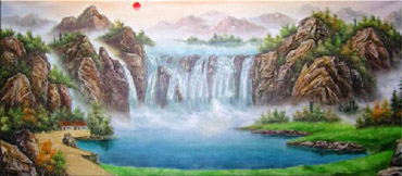 Landscape Oil Painting,50cm x 100cm,6168003-x