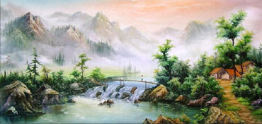 Landscape Oil Painting,50cm x 100cm,6168006-x