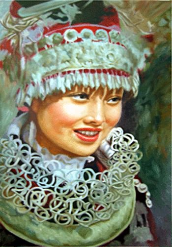 Portrait Oil Painting,60cm x 90cm(23〃 x 35〃),6361006-z