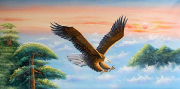 Animal Oil Painting,60cm x 120cm,6472009-x