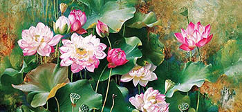 Floral Oil Painting,60cm x 120cm,lcq6280008-x