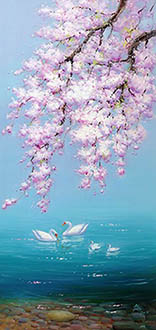 Floral Oil Painting,60cm x 120cm,lxs6278011-x