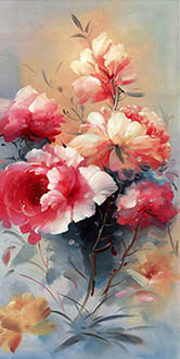 Floral Oil Painting,70cm x 140cm,lxs6278019-x