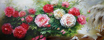 Floral Oil Painting,80cm x 160cm,lxs6278024-x