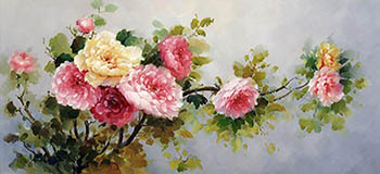 Floral Oil Painting,60cm x 120cm,lxs6278028-x