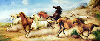 Animal Oil Painting,70cm x 180cm,lys6482004-x