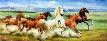 Animal Oil Painting,70cm x 180cm,lys6482006-x