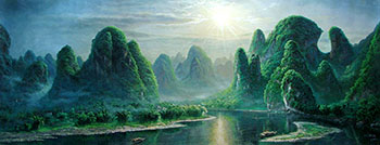 Landscape Oil Painting,70cm x 170cm,ymh6177005-x