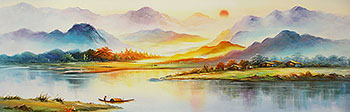 Landscape Oil Painting,60cm x 120cm,zmh6173004-x