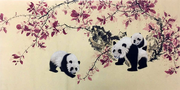 Panda,68cm x 136cm(27〃 x 54〃),4510009-z