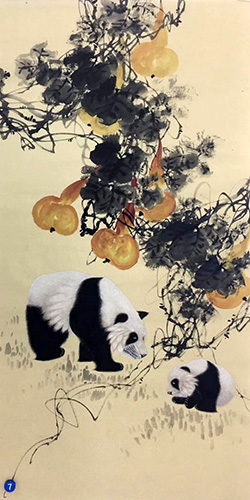 Panda,68cm x 136cm(27〃 x 54〃),4510011-z