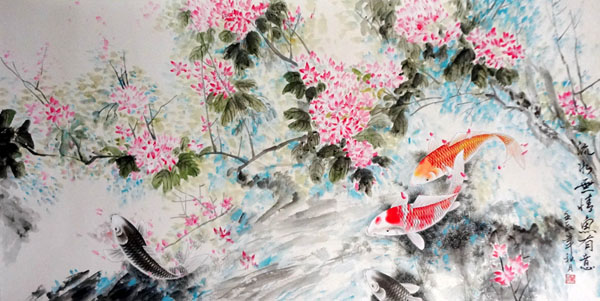 Peach Blossom,66cm x 136cm(26〃 x 53〃),2695023-z