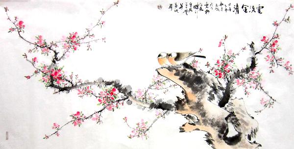 Peach Blossom,66cm x 136cm(26〃 x 53〃),dyc21099014-z