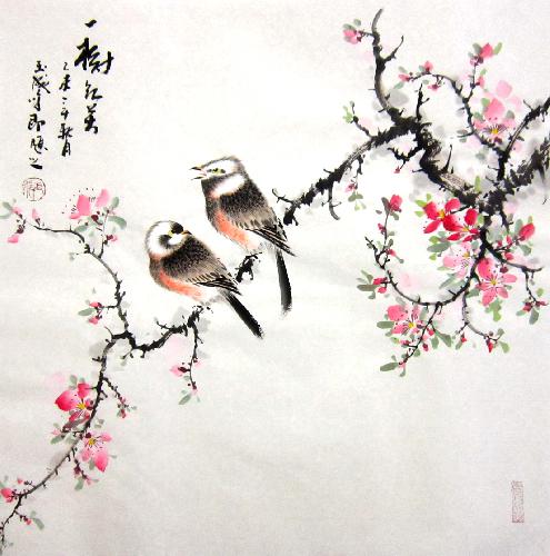 Peach Blossom,50cm x 50cm(19〃 x 19〃),dyc21099019-z