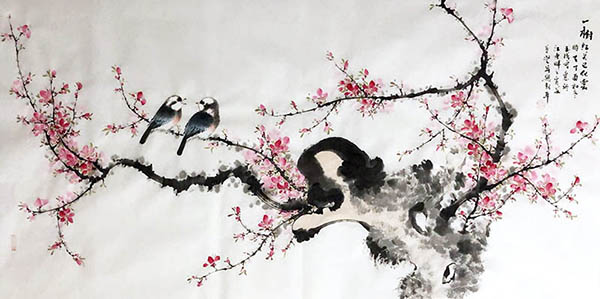 Peach Blossom,66cm x 136cm(26〃 x 53〃),dyc21099021-z