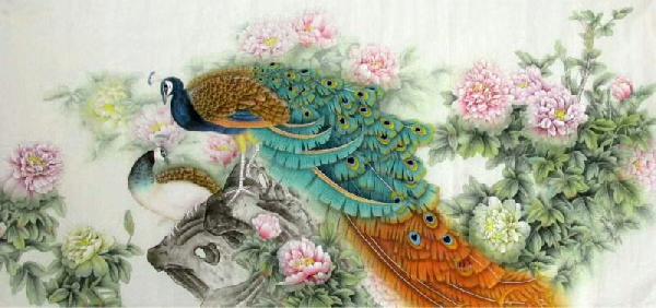 Peacock Peahen,69cm x 138cm(27〃 x 54〃),2387079-z