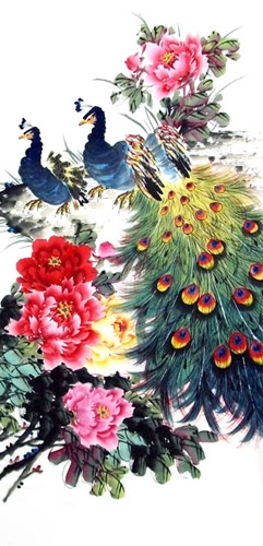 Peacock Peahen,69cm x 138cm(27〃 x 54〃),2614032-z