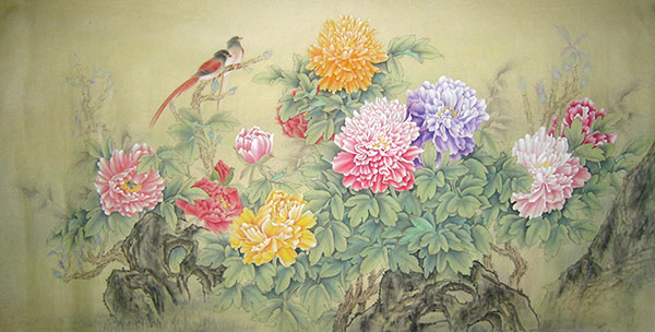 Peony,66cm x 136cm(26〃 x 53〃),2011006-z