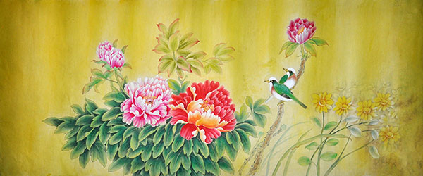 Peony,50cm x 120cm(19〃 x 48〃),2011008-z