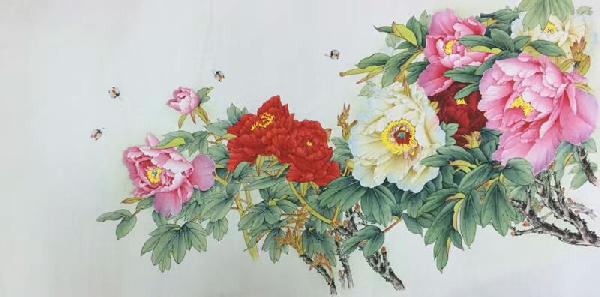 Peony,66cm x 136cm(26〃 x 53〃),2324061-z