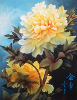 Chinese Peony Painting,34cm x 46cm,2328013-x