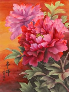 Chinese Peony Painting,34cm x 46cm,2328017-x