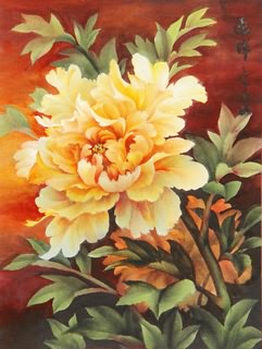 Chinese Peony Painting,34cm x 46cm,2328020-x