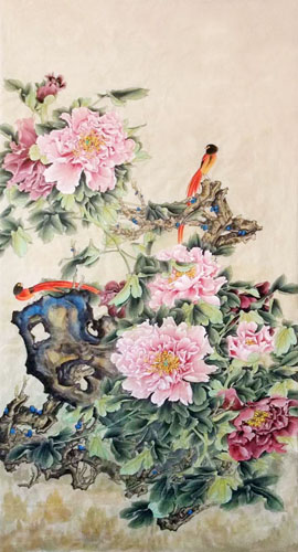 Peony,66cm x 136cm(26〃 x 53〃),2352010-z