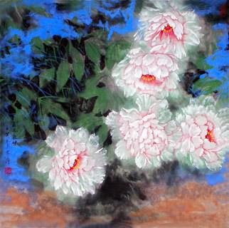 Chinese Peony Painting,76cm x 76cm,2695006-x