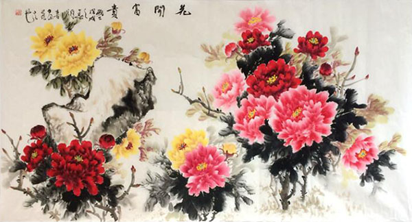 Peony,68cm x 136cm(27〃 x 54〃),cx21104003-z