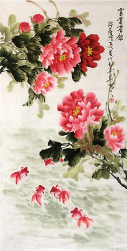 Peony,50cm x 100cm(19〃 x 39〃),cx21104005-z