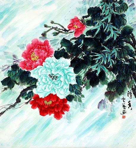 Peony,96cm x 96cm(38〃 x 38〃),lhr21105021-z