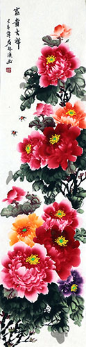 Peony,34cm x 138cm(13〃 x 54〃),llh21107004-z