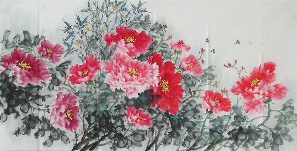 Peony,66cm x 136cm(26〃 x 53〃),tcf21090005-z