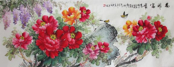 Peony,70cm x 180cm(27〃 x 70〃),wjh21070008-z