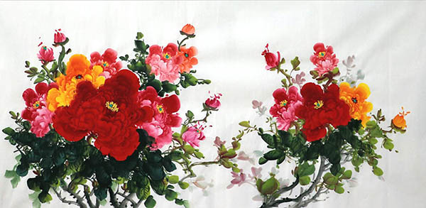 Peony,68cm x 136cm(27〃 x 54〃),wz21103002-z