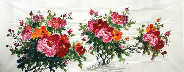 Peony,96cm x 240cm(38〃 x 94〃),wz21103006-z