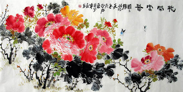 Peony,69cm x 138cm(27〃 x 54〃),zzt21109002-z