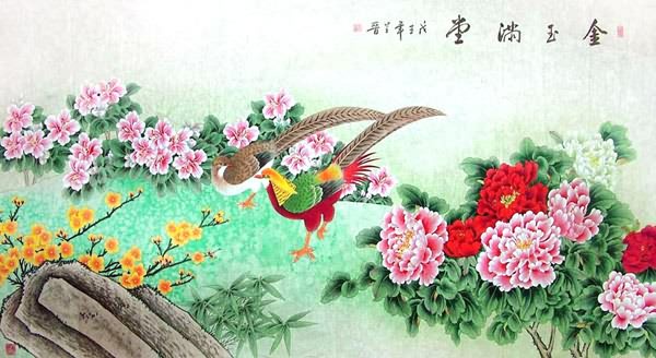 Pheasant,95cm x 185cm(37〃 x 73〃),2617049-z