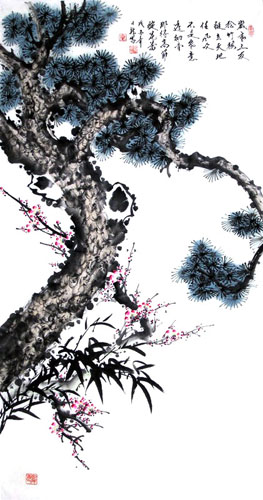 Plum Blossom,66cm x 130cm(26〃 x 51〃),2339001-z