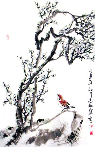 Plum Blossom,69cm x 46cm(27〃 x 18〃),2360020-z